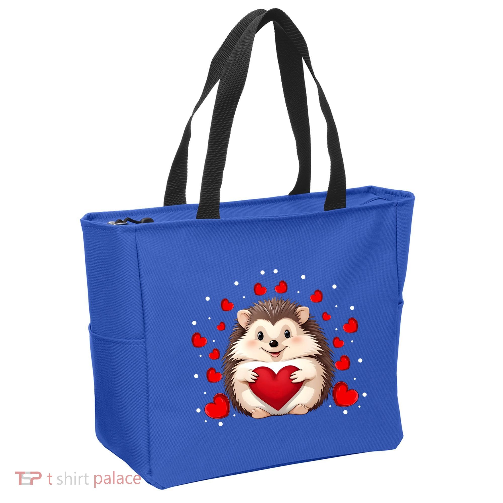 Hedgehog Lover Love Hearts Hedgehog Valentines Day Gift Tote Bag