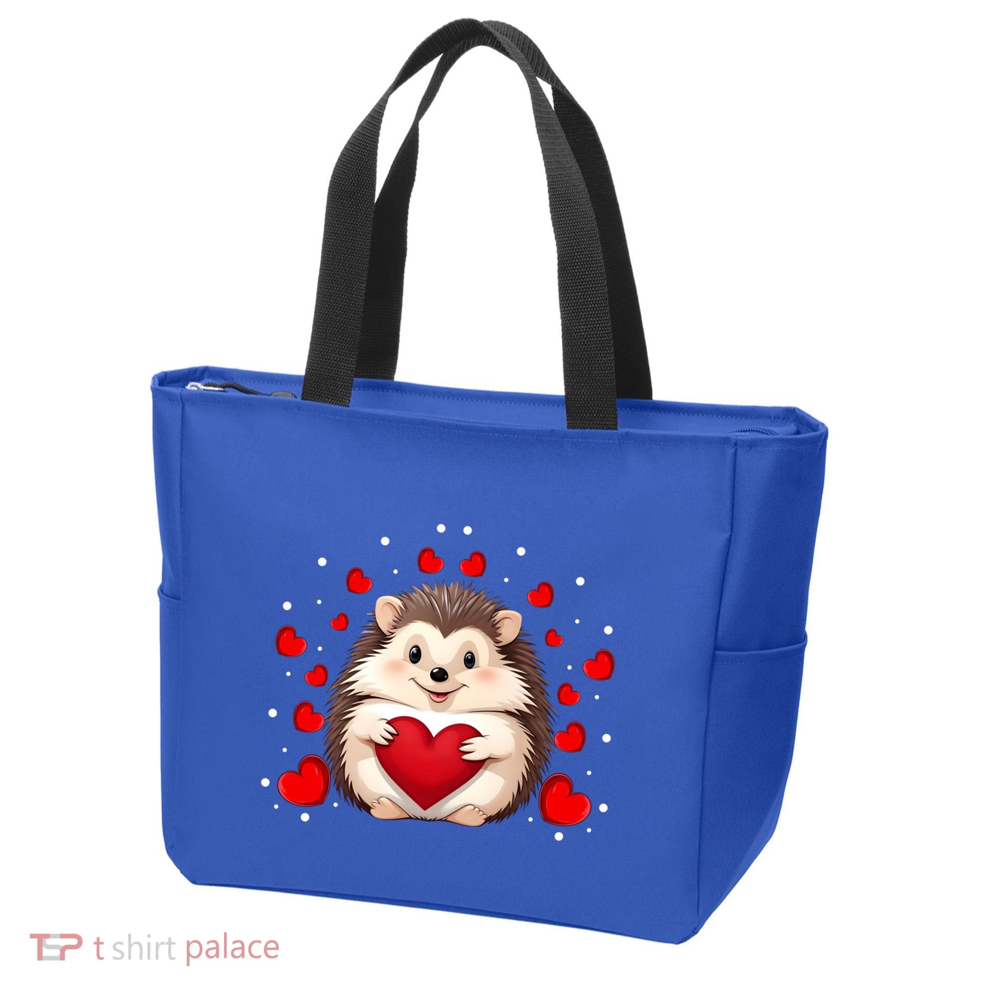Hedgehog Lover Love Hearts Hedgehog Valentines Day Gift Tote Bag