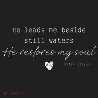 He Leads Me Beside Still Waters He Restores My Soul Beanie thumb 2