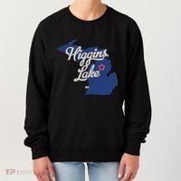 Higgins Lake Michigan MI Map Women's Sweatshirt thumb 0