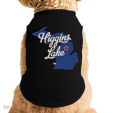 Higgins Lake Michigan MI Map Doggie Tank