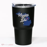 Higgins Lake Michigan MI Map Tumbler thumb 0