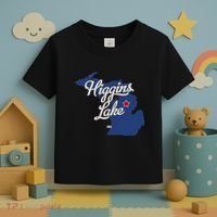 Higgins Lake Michigan MI Map Toddler T-Shirt thumb 3
