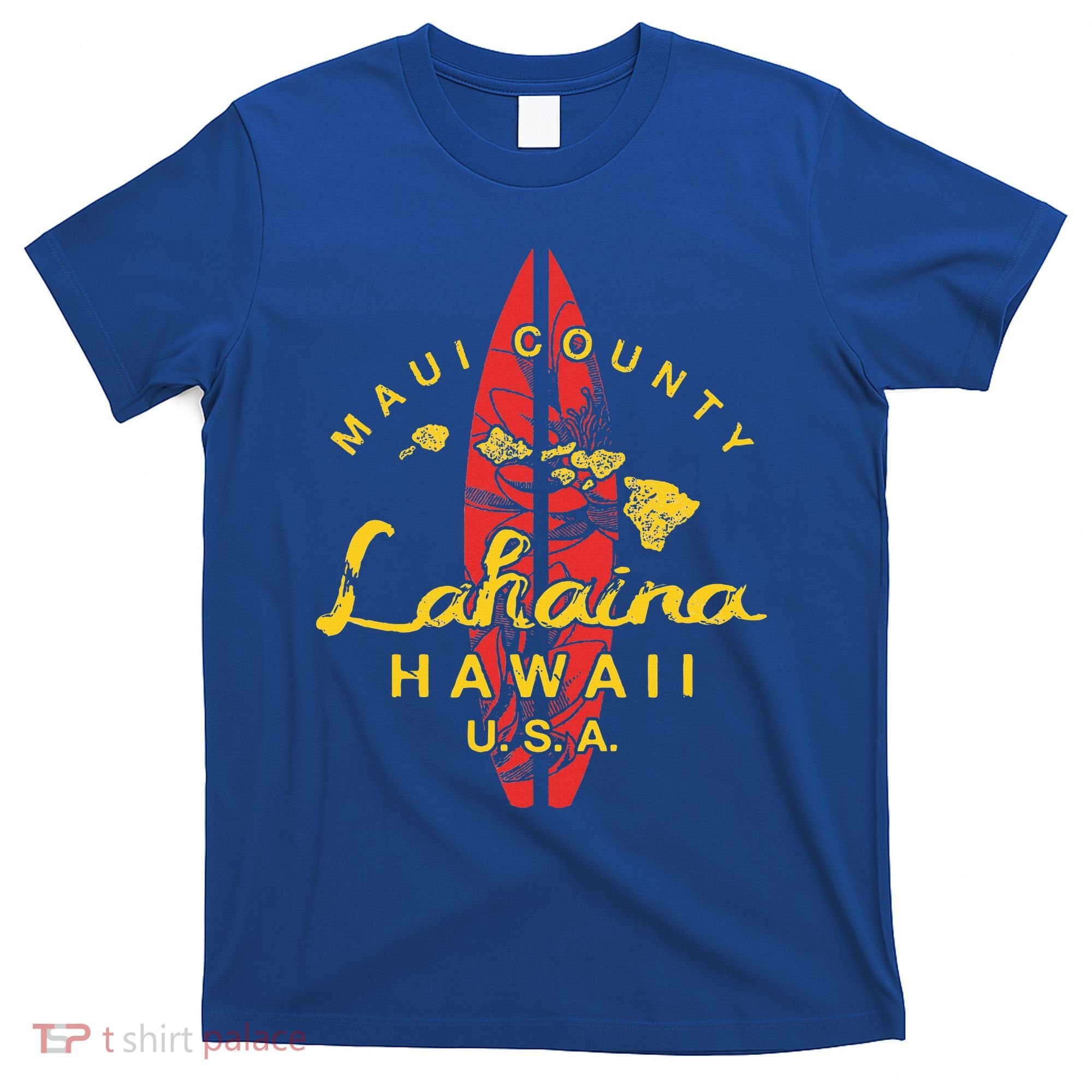Hawaii Lahaina Maui Vintage Hawaiian Islands Surf T-Shirt