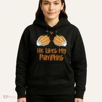 He Likes My Pumpkins Matching Couples Pumpkin Halloween Hoodie thumb 5
