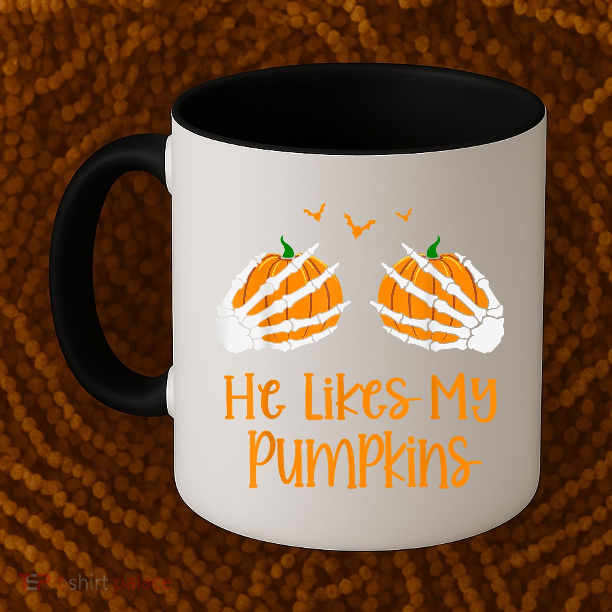 He Likes My Pumpkins Matching Couples Pumpkin Halloween Coffee Mug