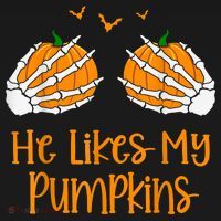 He Likes My Pumpkins Matching Couples Pumpkin Halloween Women's Tank Top thumb 5