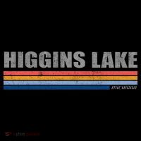 Higgins Lake Michigan Retro Style 1980's Logo Coffee Mug thumb 5