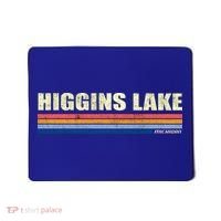 Higgins Lake Michigan Retro Style 1980's Logo Mousepad thumb 0