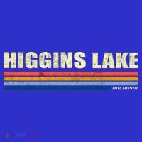 Higgins Lake Michigan Retro Style 1980's Logo Women's T-Shirt thumb 6