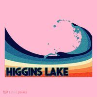 Higgins Lake Michigan Retro Boating Sailing & Fishing Coaster thumb 2