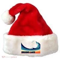 Higgins Lake Michigan Retro Boating Sailing & Fishing Santa Hat thumb 0