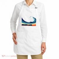 Higgins Lake Michigan Retro Boating Sailing & Fishing Apron thumb 2