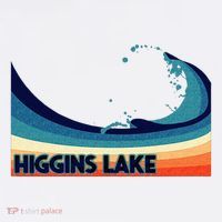 Higgins Lake Michigan Retro Boating Sailing & Fishing Women's Hoodie thumb 2