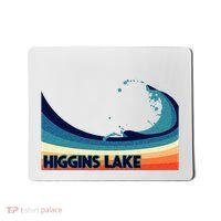 Higgins Lake Michigan Retro Boating Sailing & Fishing Mousepad thumb 0