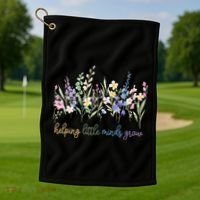 Helping Little Minds Grow Golf Towel thumb 1