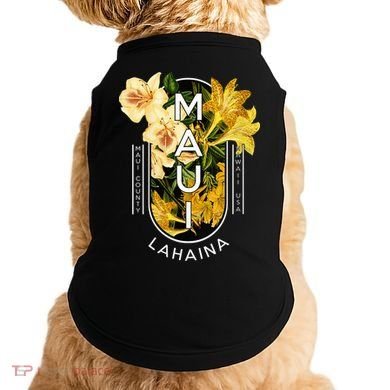 Hawaii Lahaina Maui Floral Doggie Tank