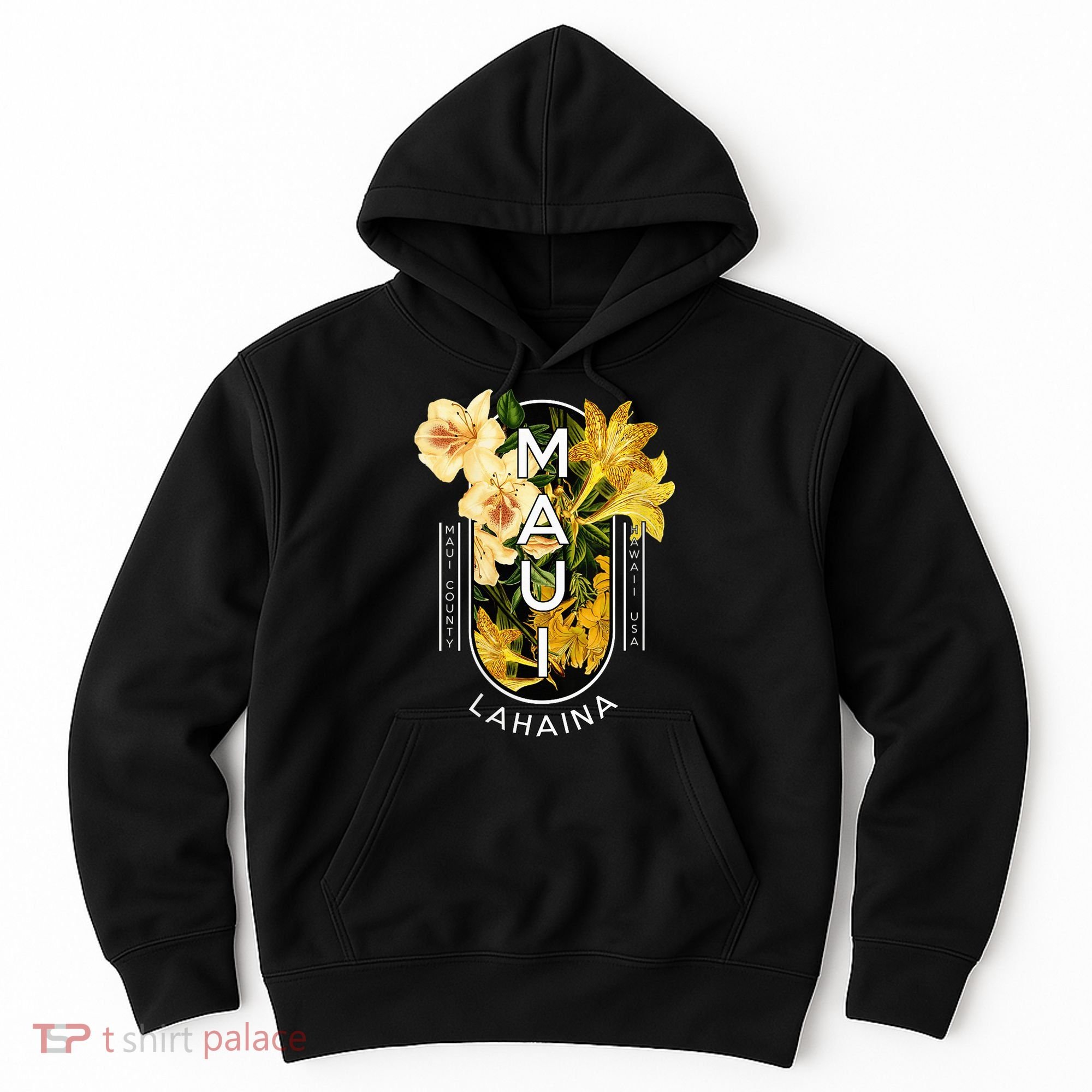 Hawaii Lahaina Maui Floral Hoodie