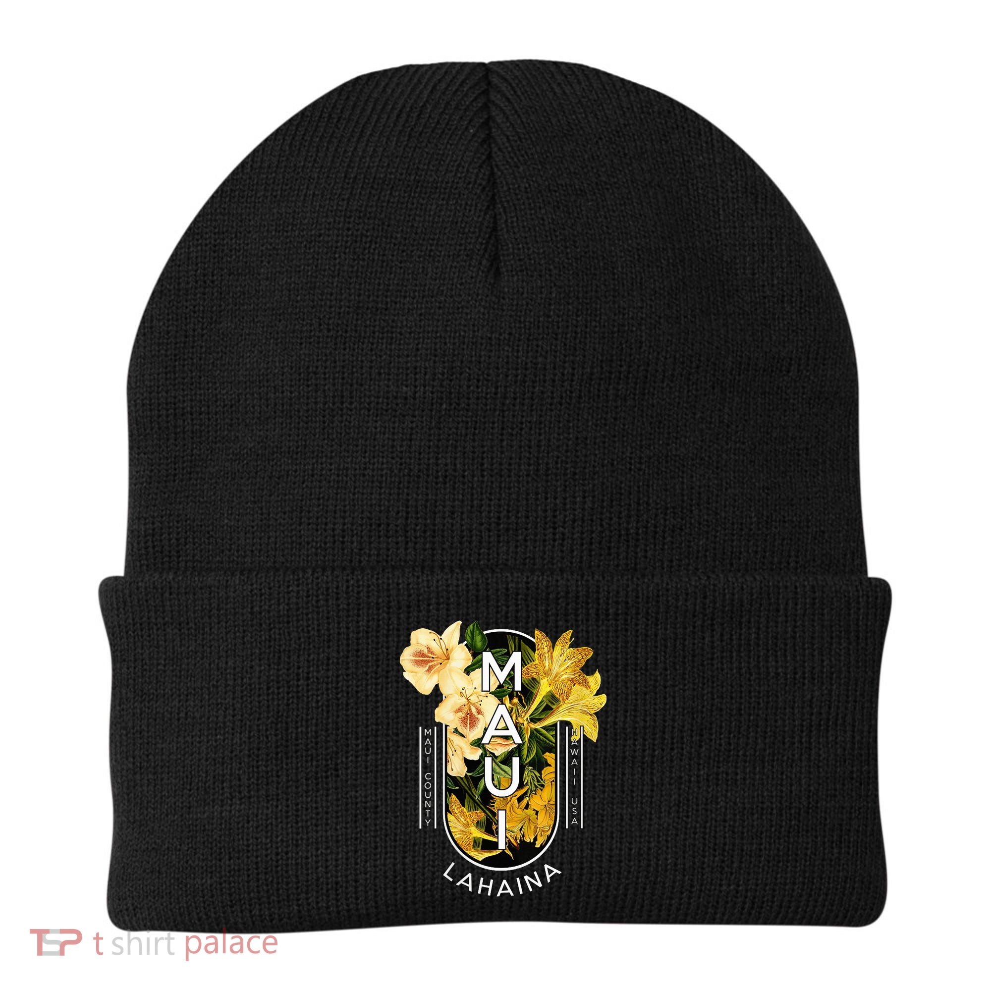 Hawaii Lahaina Maui Floral Beanie