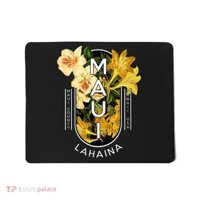 Hawaii Lahaina Maui Floral Mousepad