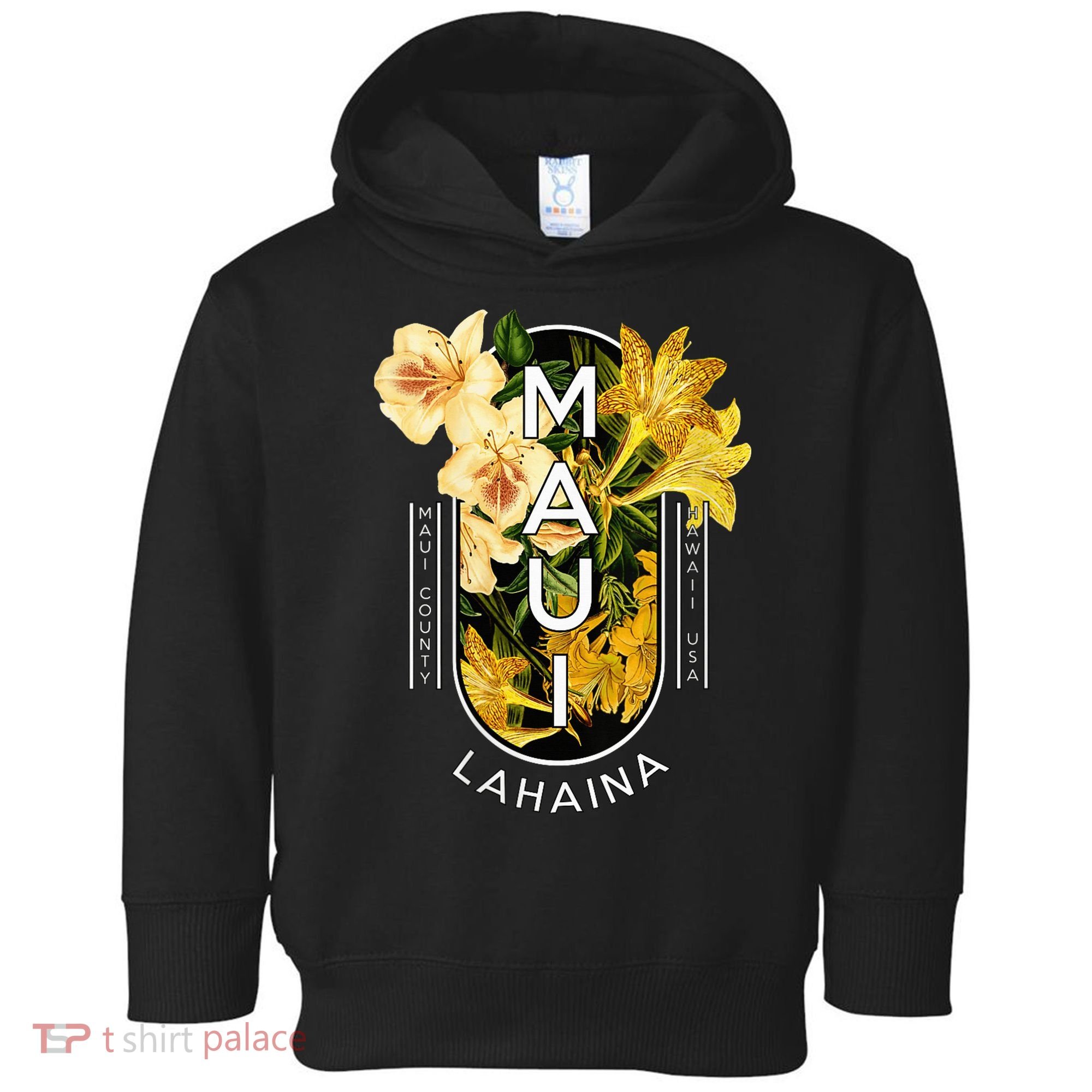 Hawaii Lahaina Maui Floral Toddler Hoodie