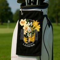 Hawaii Lahaina Maui Floral Golf Towel thumb 2