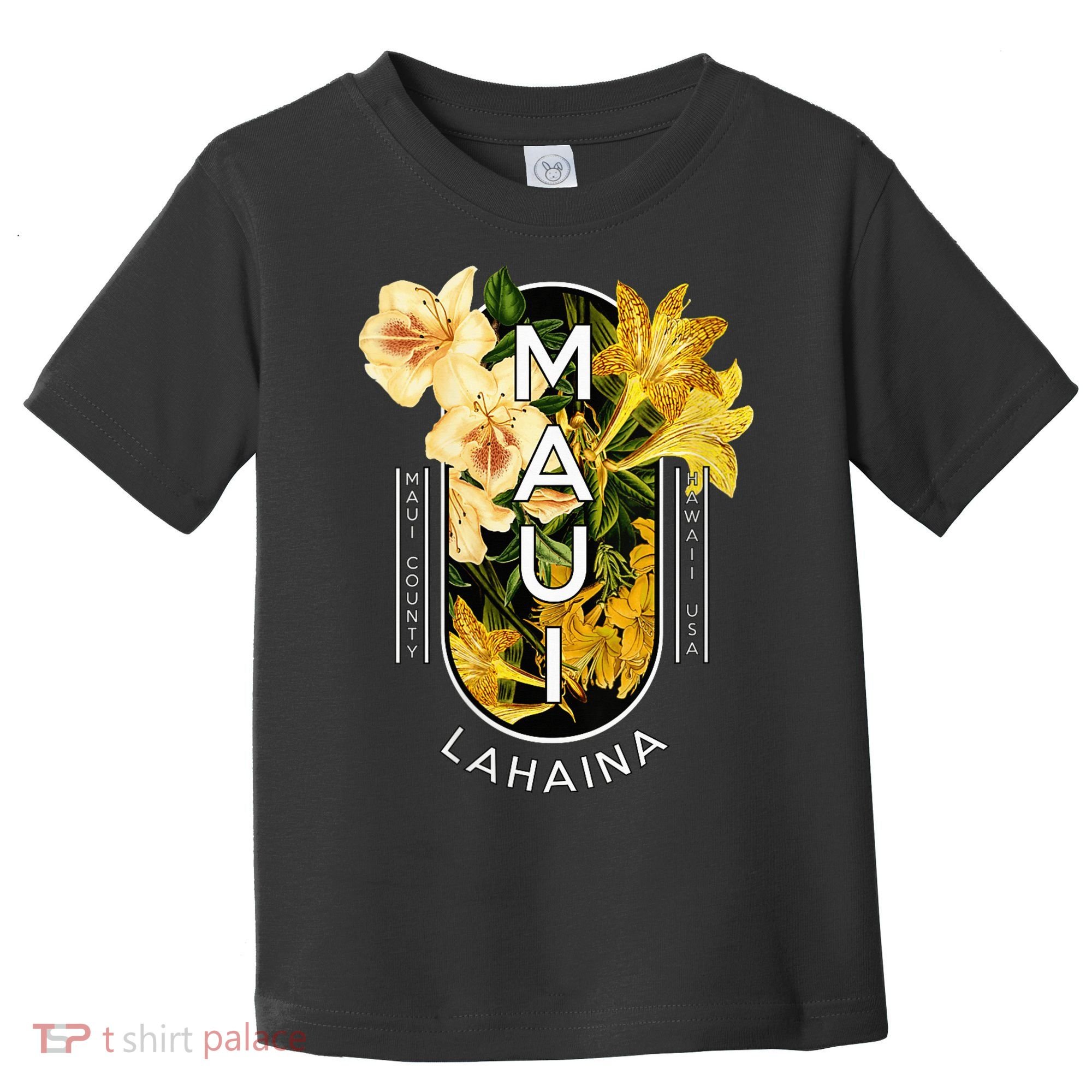 Hawaii Lahaina Maui Floral Toddler T-Shirt