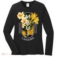 Hawaii Lahaina Maui Floral Women's Long Sleeve Shirt thumb 0
