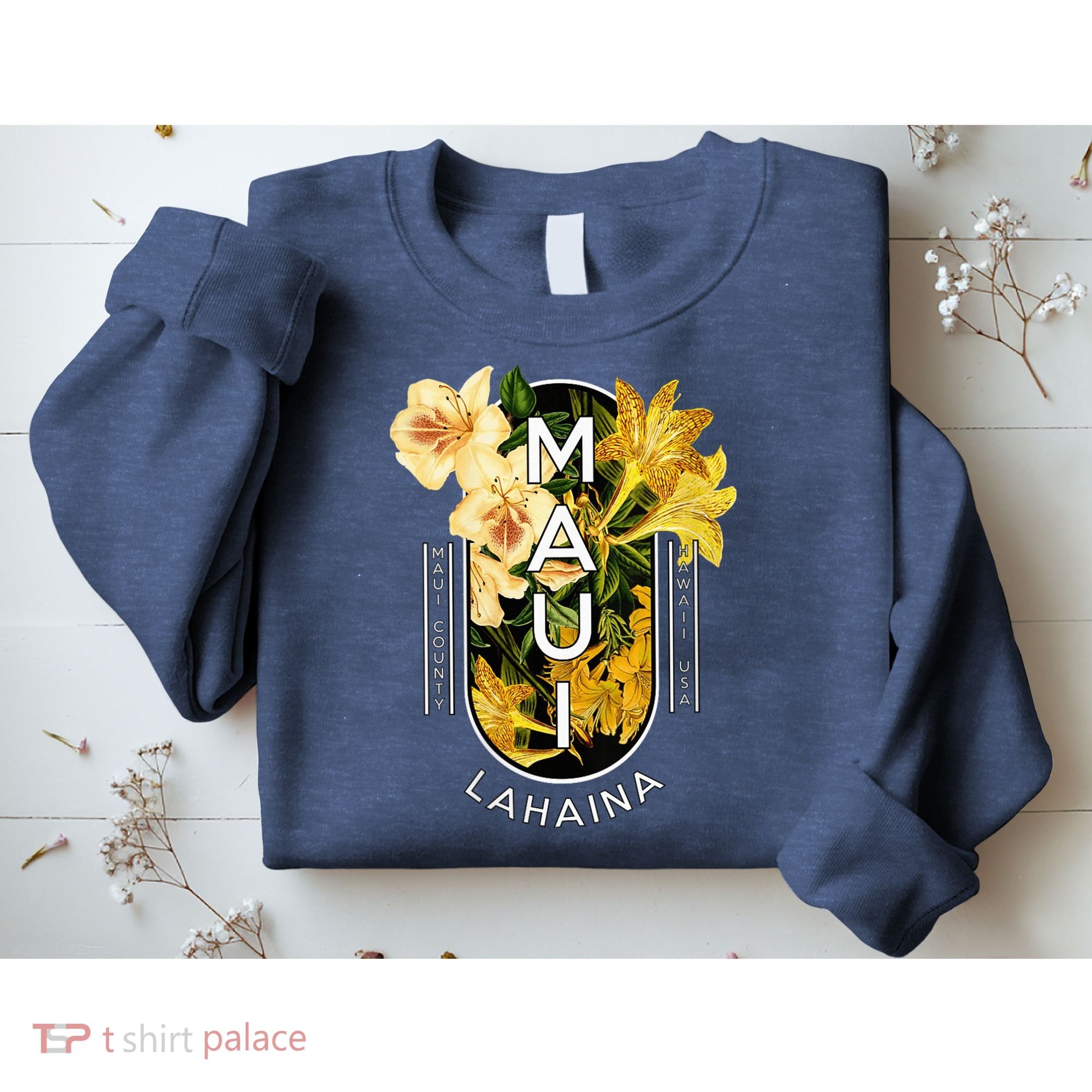 Hawaii Lahaina Maui Floral Sweatshirt