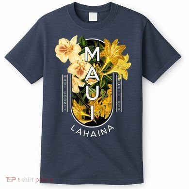 Hawaii Lahaina Maui Floral T-Shirt