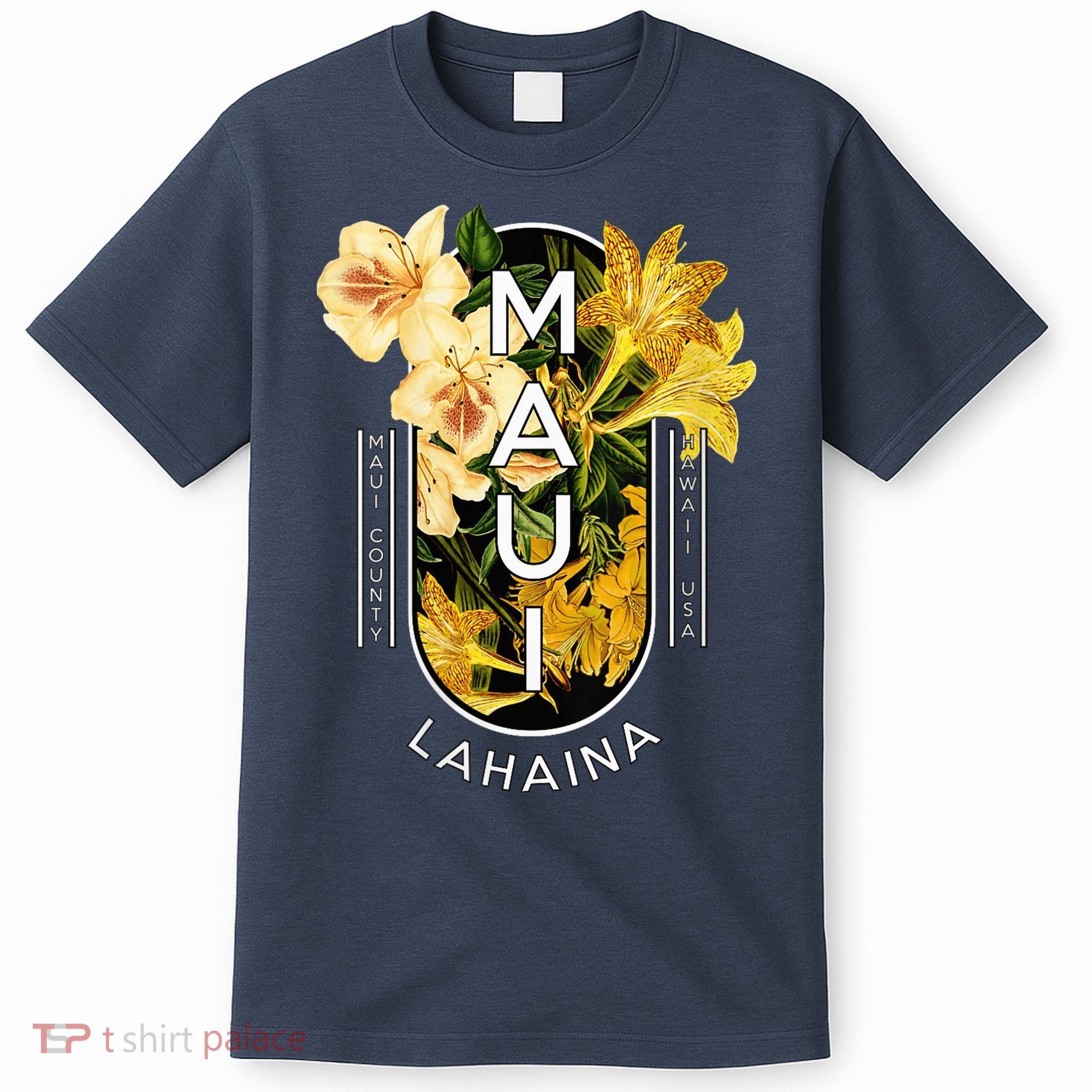 Hawaii Lahaina Maui Floral T-Shirt