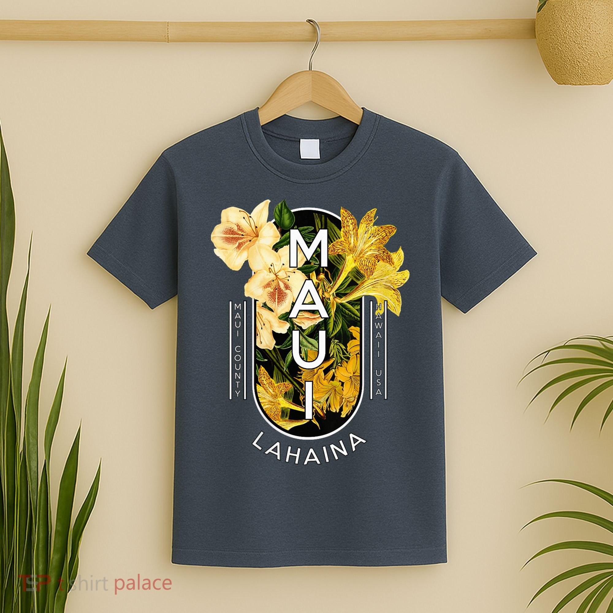 Hawaii Lahaina Maui Floral T-Shirt