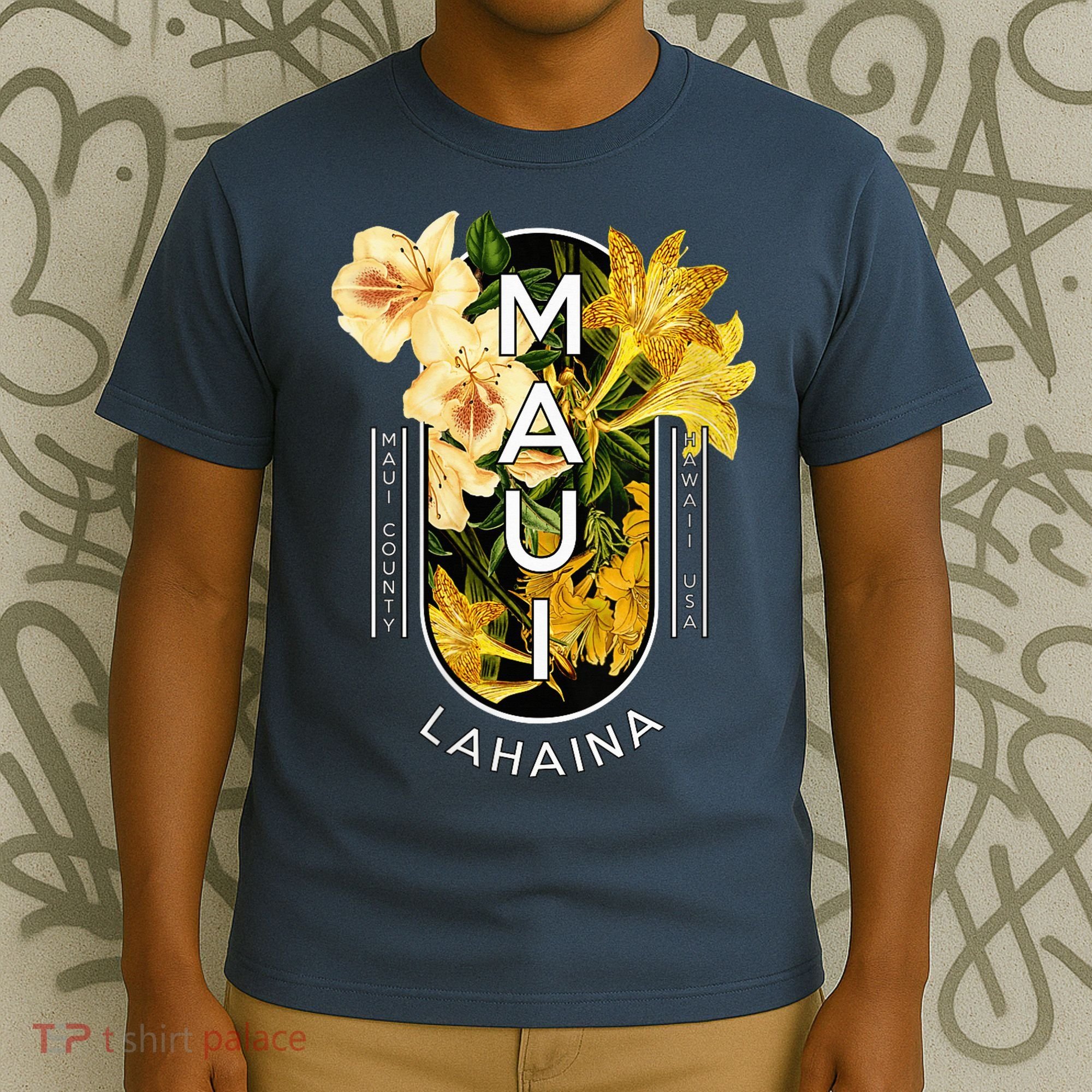 Hawaii Lahaina Maui Floral T-Shirt