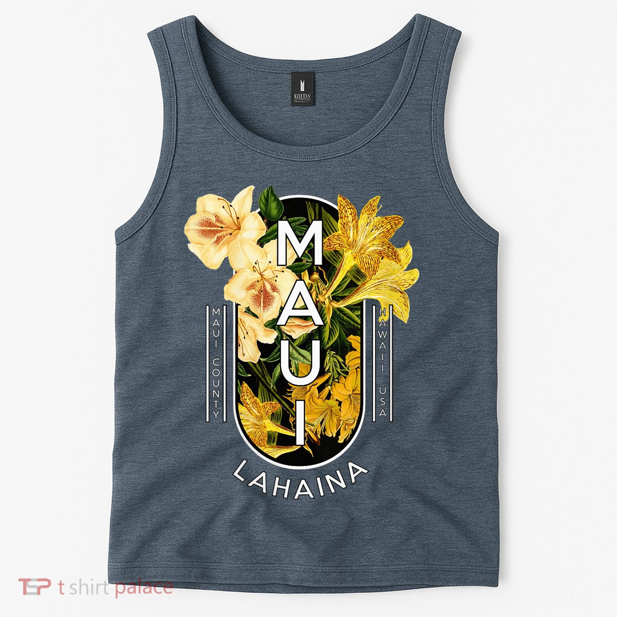 Hawaii Lahaina Maui Floral Tank Top