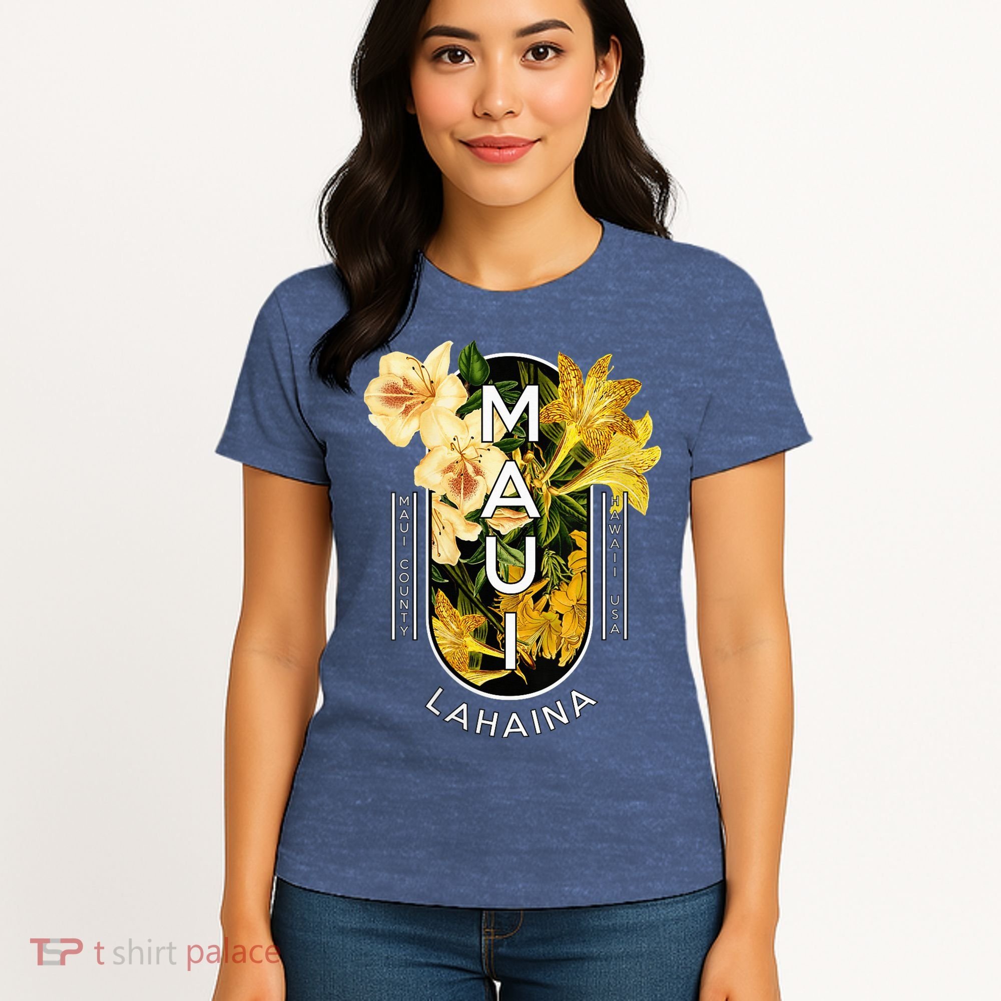 Hawaii Lahaina Maui Floral Women's T-Shirt