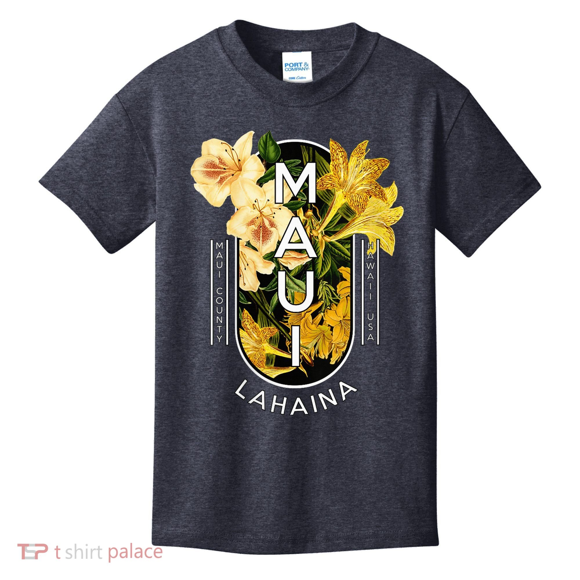 Hawaii Lahaina Maui Floral Kids T-Shirt