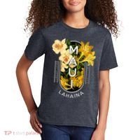 Hawaii Lahaina Maui Floral Kids T-Shirt thumb 2