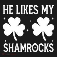 He Likes My Shamrocks Funny St Patricks Day Tote Bag thumb 4