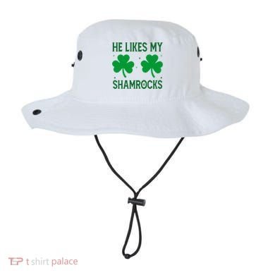 He Likes My Shamrocks Funny St Patricks Day Bucket Hat