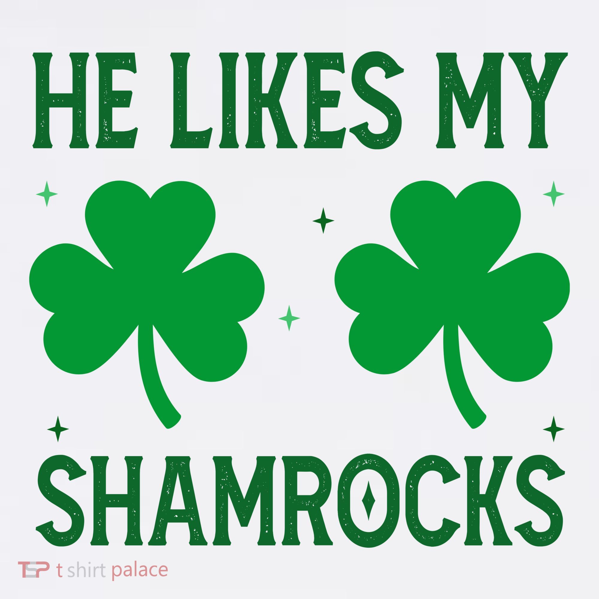 He Likes My Shamrocks Funny St Patricks Day Mousepad