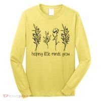 Helping Little Minds Grow Gift For Teacher Long Sleeve Shirt thumb 0