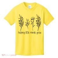 Helping Little Minds Grow Gift For Teacher Kids T-Shirt thumb 0