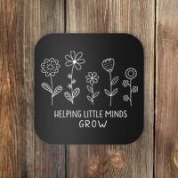 Helping Little Minds Grow Wildflower Kindergarten Teacher Coaster thumb 0