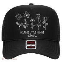 Helping Little Minds Grow Wildflower Kindergarten Teacher Hat thumb 0