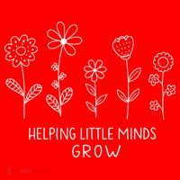 Helping Little Minds Grow Wildflower Kindergarten Teacher Santa Hat thumb 1