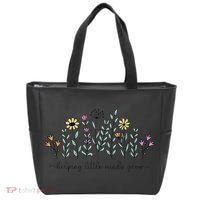 Helping Little Minds Grow Teacher Back To School First Day Tote Bag thumb 0