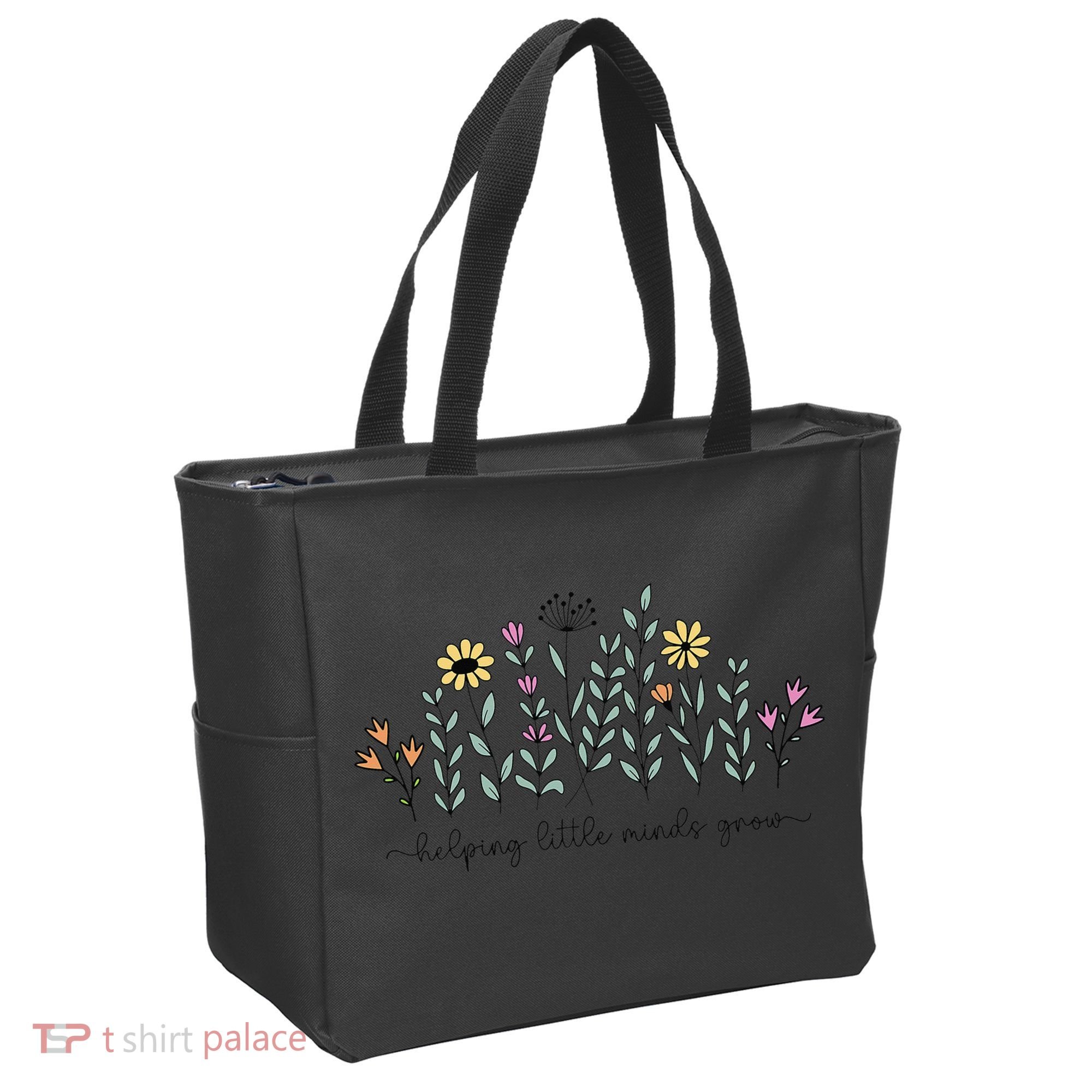Helping Little Minds Grow Teacher Back To School First Day Tote Bag