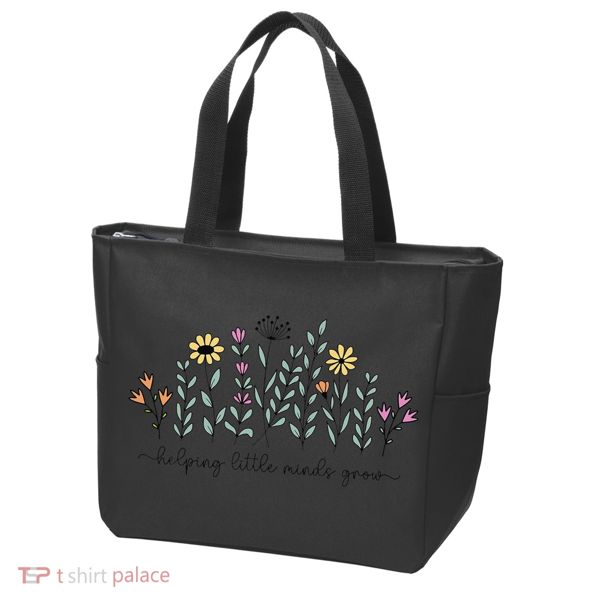 Helping Little Minds Grow Teacher Back To School First Day Tote Bag