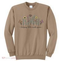 Helping Little Minds Grow Teacher Back To School First Day Sweatshirt thumb 0