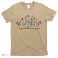 Helping Little Minds Grow Teacher Back To School First Day T-Shirt thumb 0